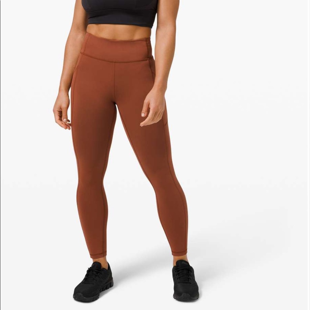 Lululemon Invigorate High Rise Tights - DKTE Dark Terracotta - 18 -NWT